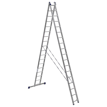 Лестница двухсекционная алюминиевая 2х18 арт. 6218