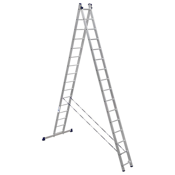 Лестница двухсекционная алюминиевая 2х16 арт. 6216